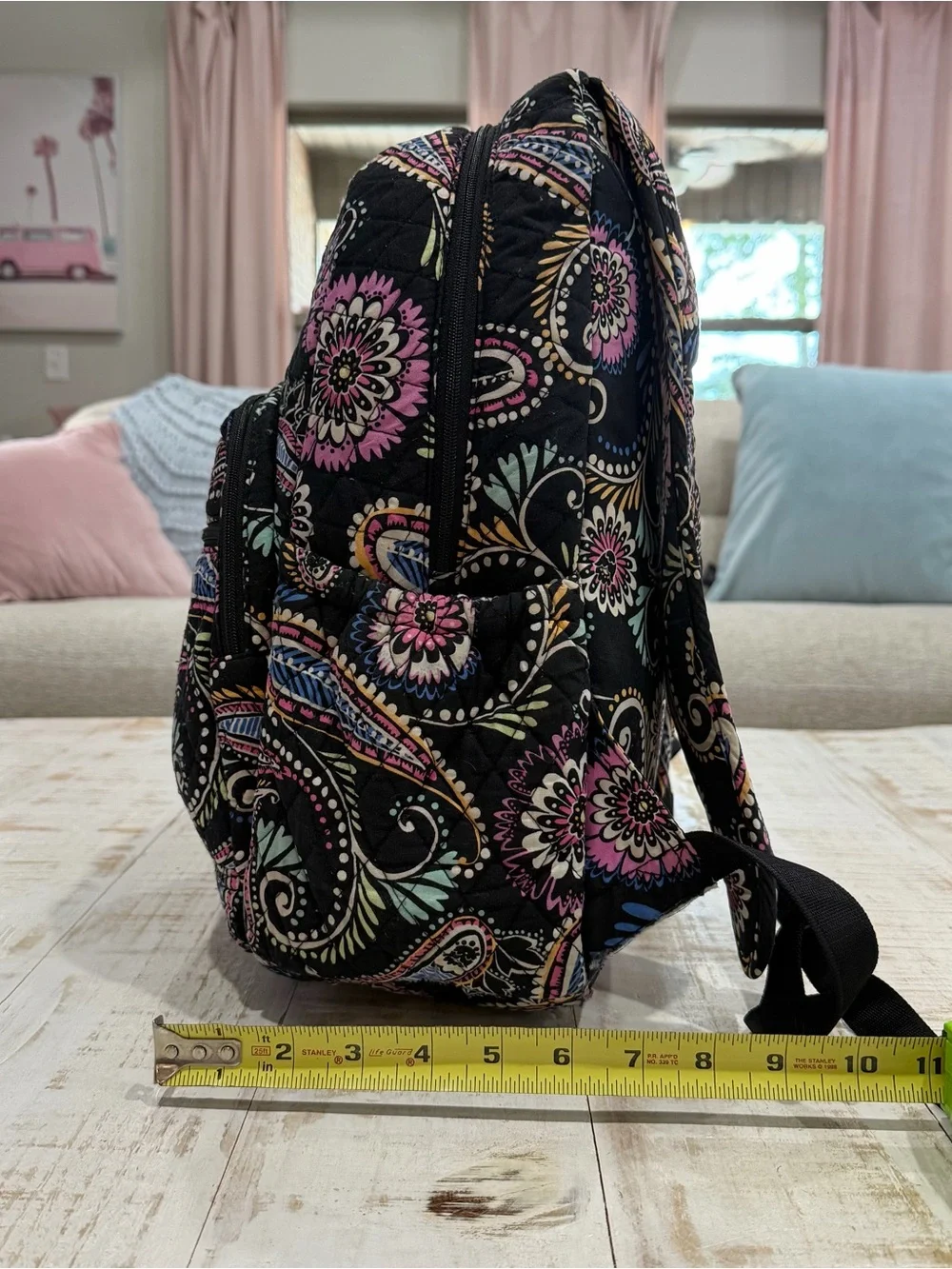 Vera Bradley Bandana Swirl Paisley Iconic Campus Backpack Retired Laptop Bag